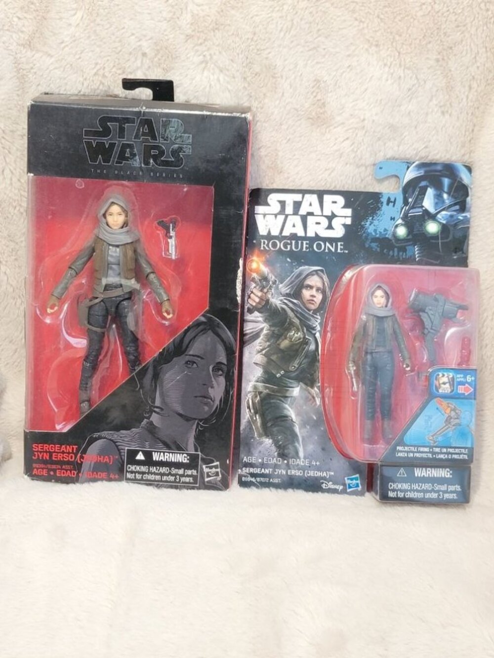 Star Wars Black Series & Rogue One Sergeant Jyn Erso Action Figures Lot MIP